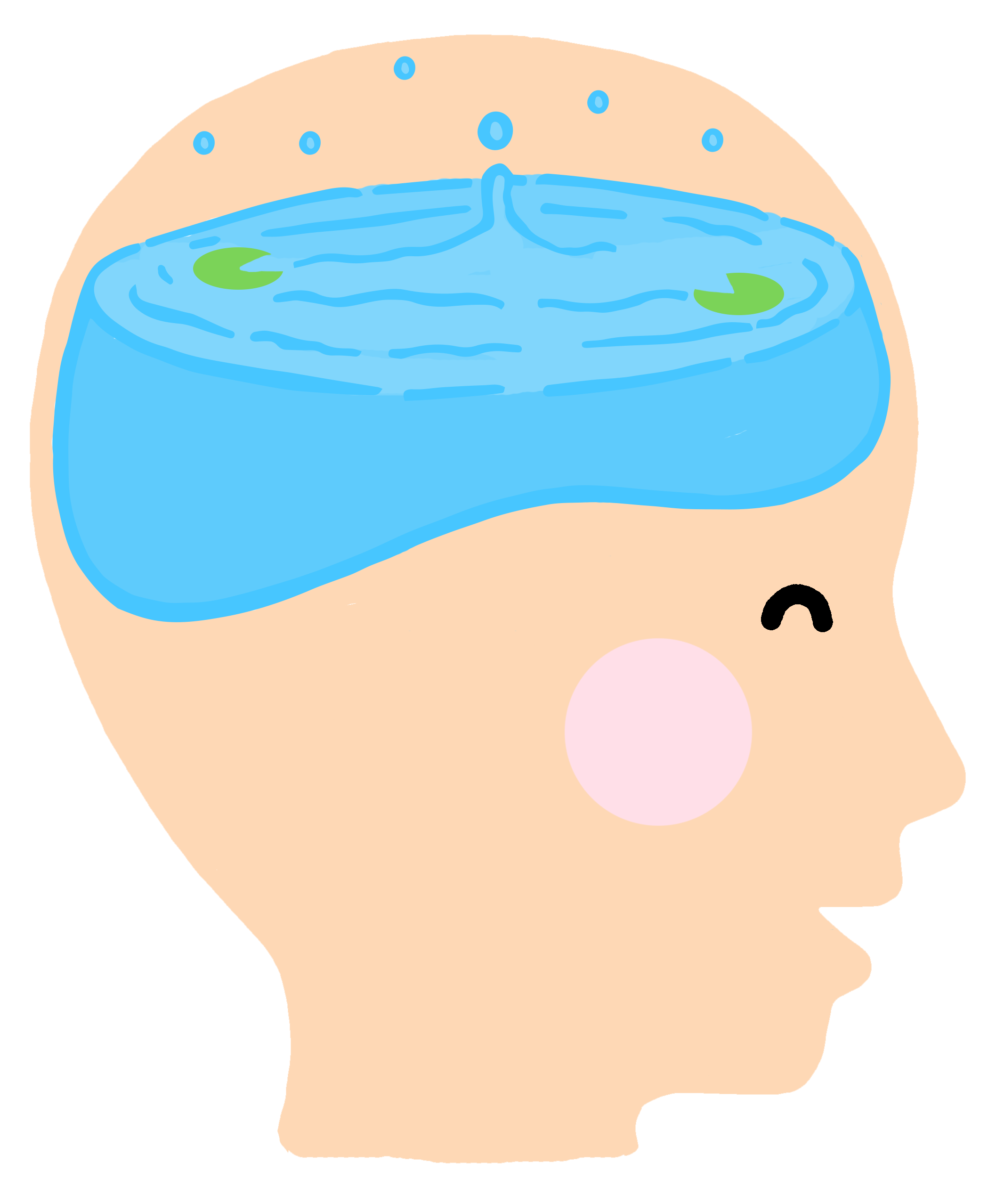 Mind like water illustration