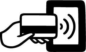 Contactless Count-Me-In reader icon.